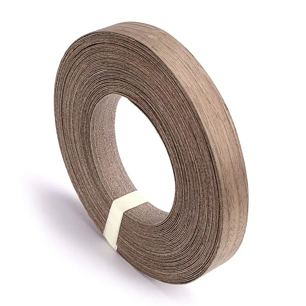 Skelang Walnut Wood Veneer Edge Banding 3/4 inch × 50 feet | Real Wood Veneer for Furniture & Cabinets - main product image