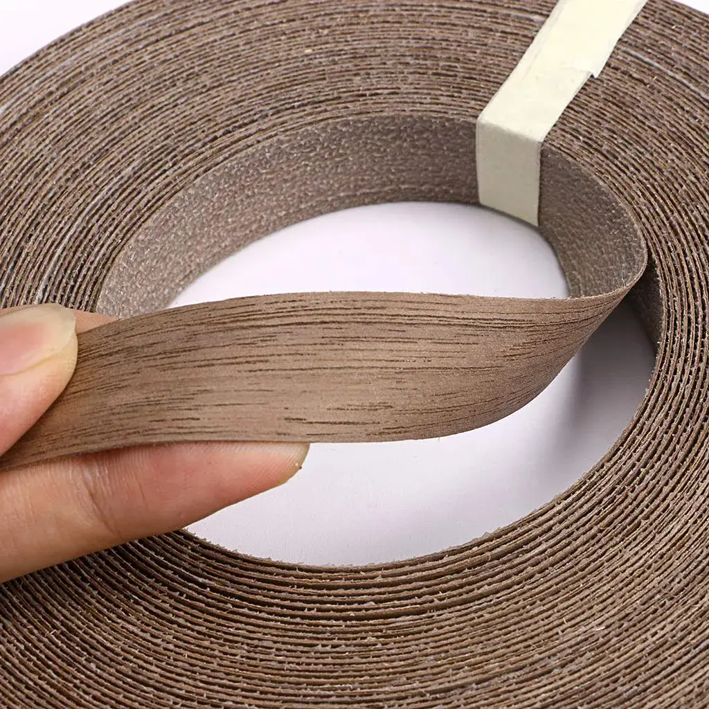 Skelang Walnut Wood Veneer Edge Banding 3/4 inch × 50 feet | Real Wood Veneer for Furniture & Cabinets - view 3