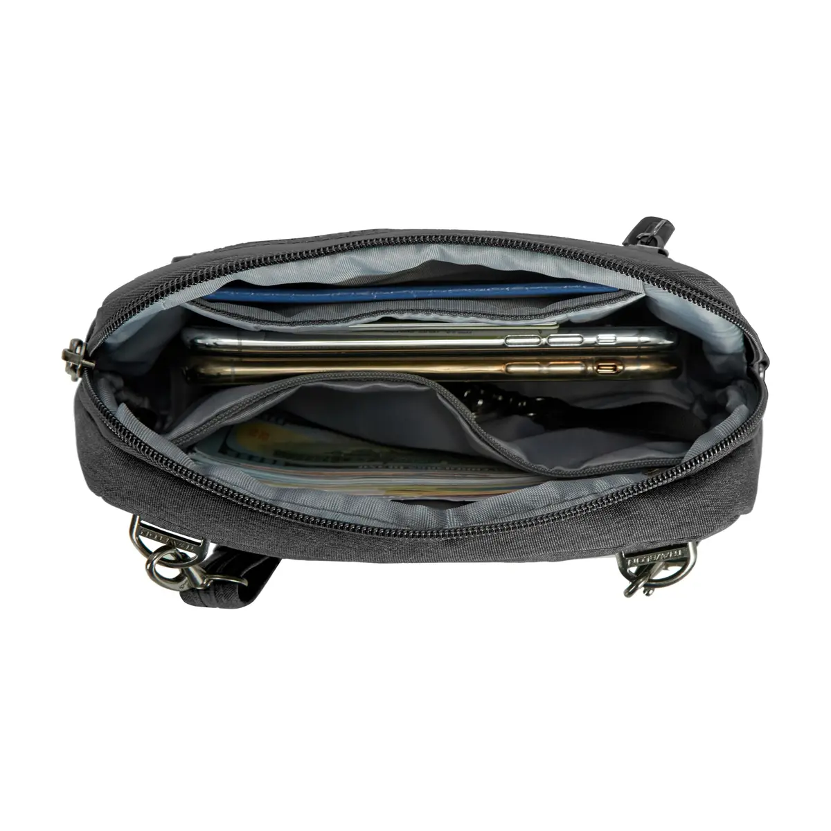 Travelon Anti-Theft Metro Convertible Small Crossbody Bag | RFID Protected, Slash-Resistant, 8.5"W x 5.25"H - view 9