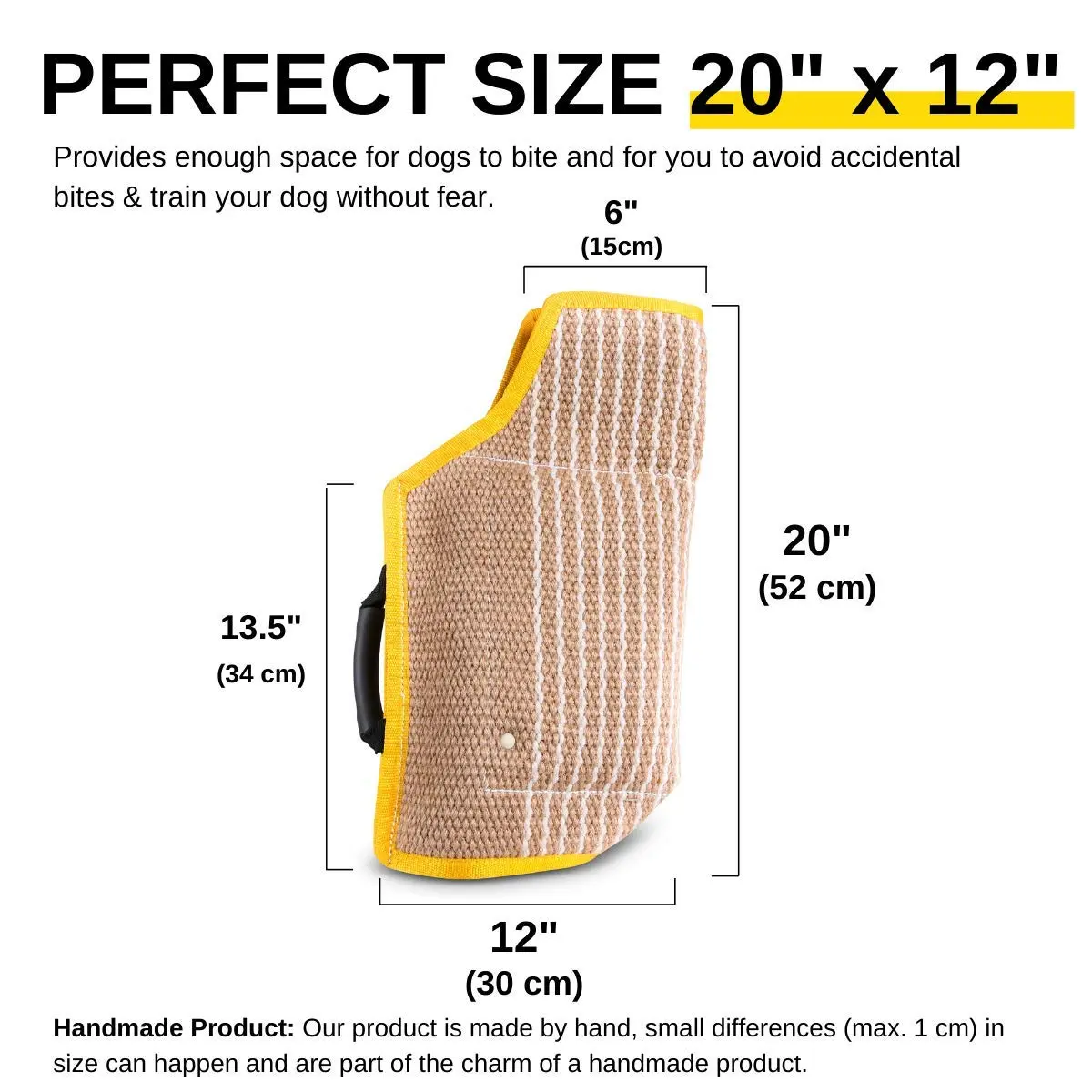 YES4QUALITY Dog Bite Sleeve for Large Dogs | Heavy Duty Canine Training Gear (20x12") - view 4