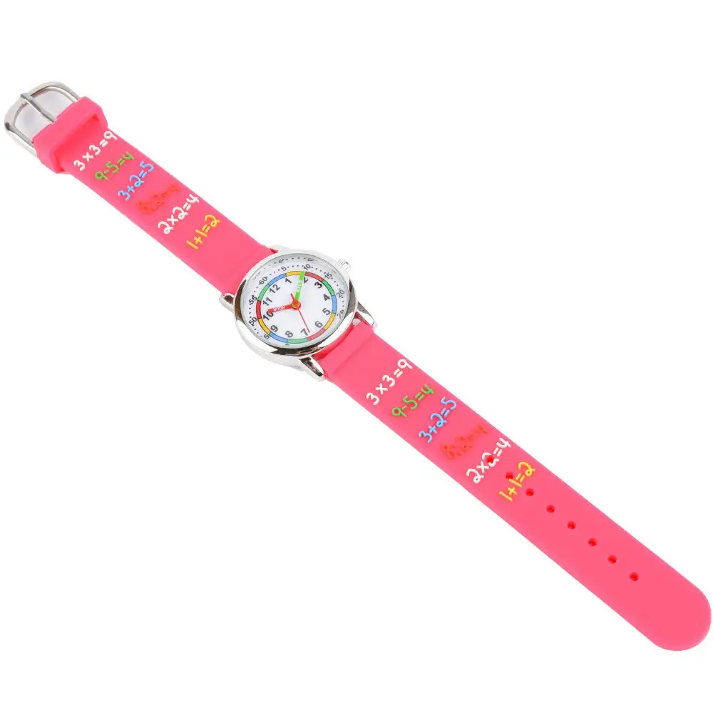 Venhoo Kids Watch for Girls, 3D Cartoon Analog Wrist Watch, Silicone Strap, Waterproof, Ages 3-8 | Educational & Durable - view 6
