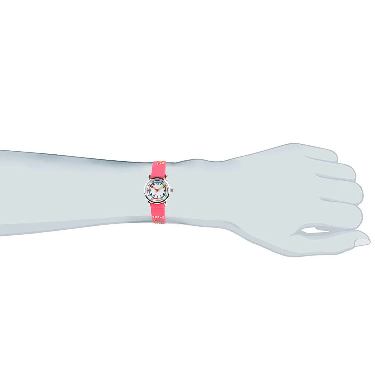 Venhoo Kids Watch for Girls, 3D Cartoon Analog Wrist Watch, Silicone Strap, Waterproof, Ages 3-8 | Educational & Durable - view 7