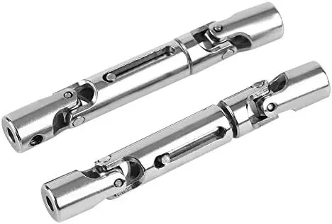 Dilwe RC Car Drive Shaft 2 Pcs Metal Universal for WPL 1/16 Scale RC Military Truck | Durable Upgrade Part - view 11