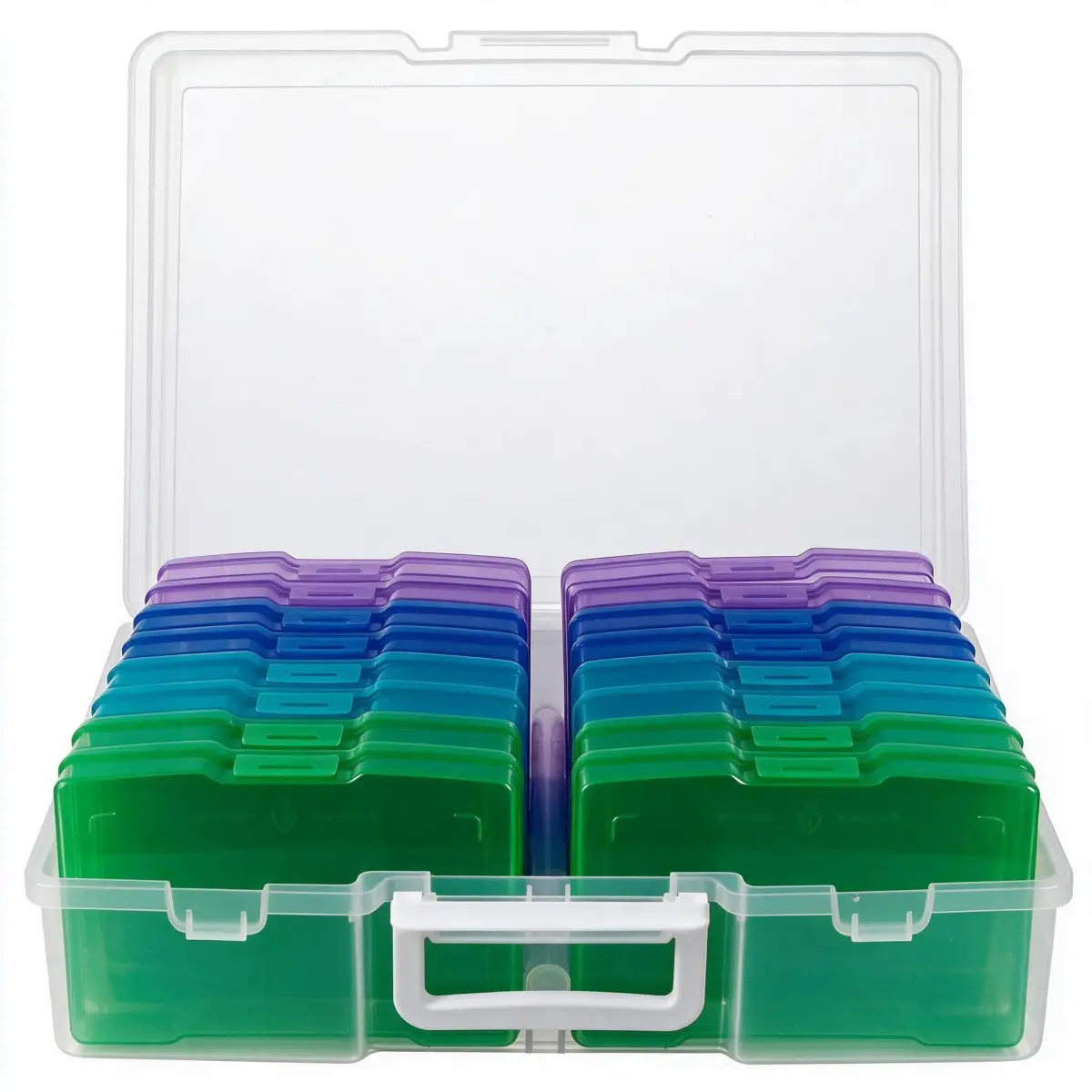 novelinks Photo Storage Box with 16 Inner Cases | 14.8"W x 12"L x 5.1"H (37.6cm x 30.5cm x 13cm) - main product image