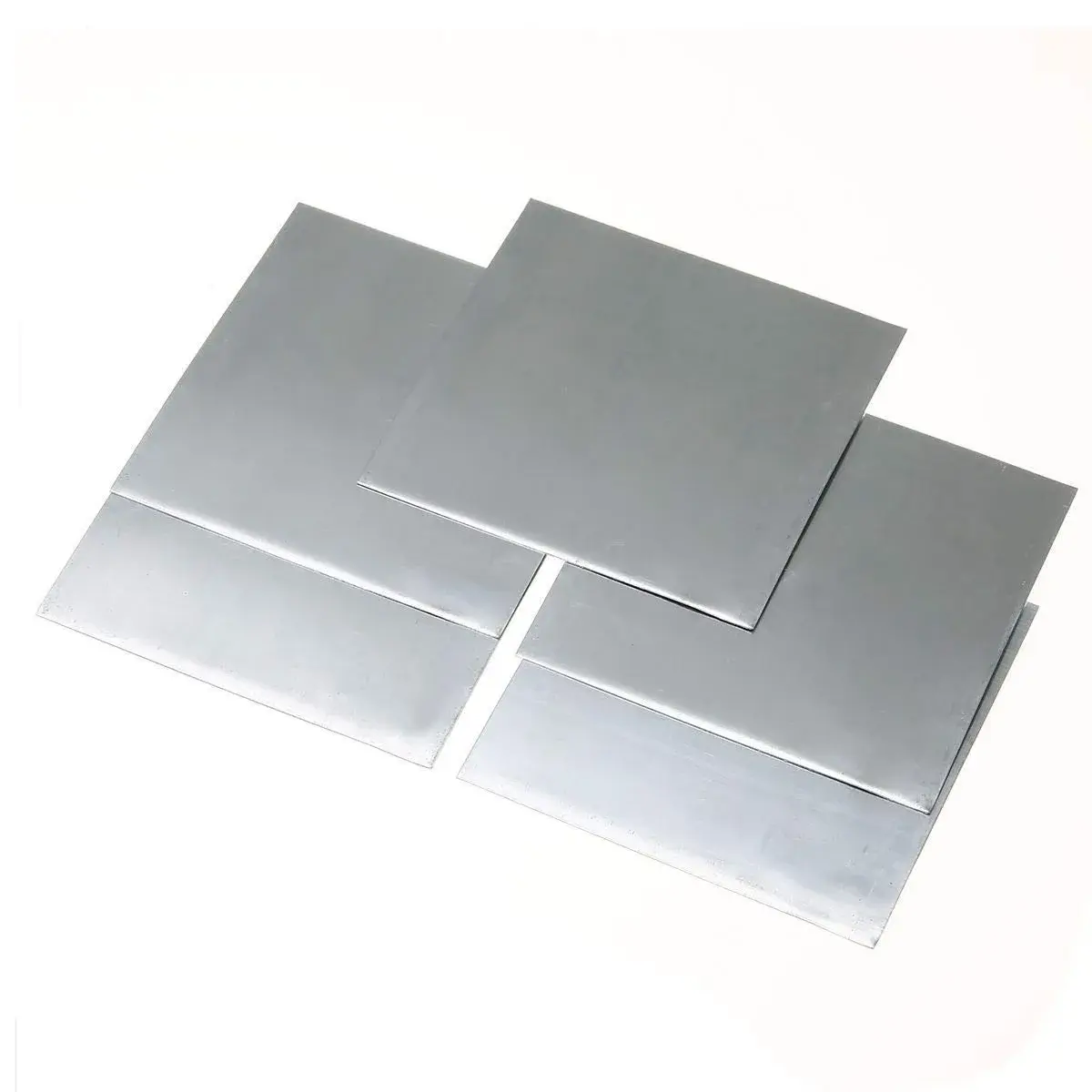 SKYPRO 99.9% Pure Zinc Zn Sheet Plate Metal Foil 100mm x 100mm x 0.5mm | 5 Pcs for Science Lab Experiments - view 3