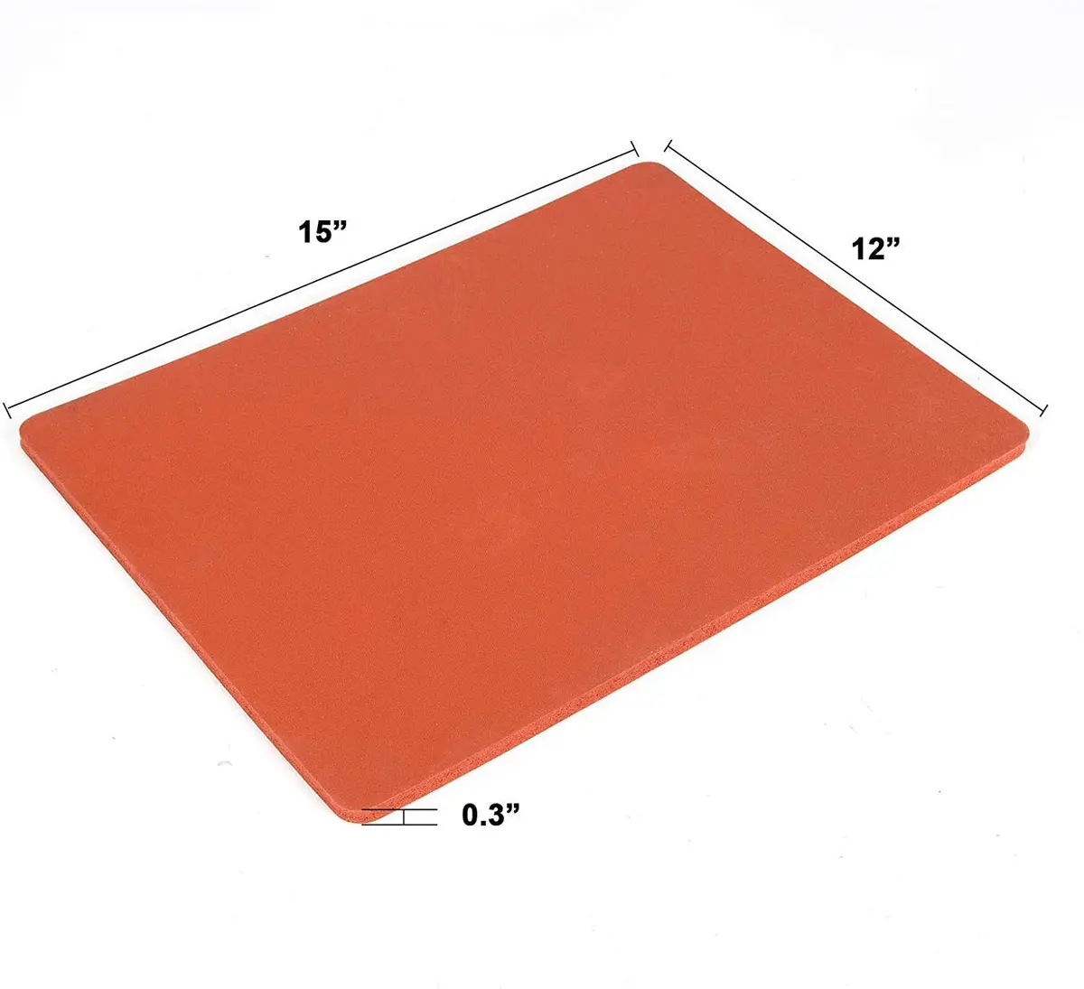 Soply 12" x 15” Thickest (.33") Silicone Heat Press Pad Mat for Heat Transfer Machine Press Replacement Pad - view 2