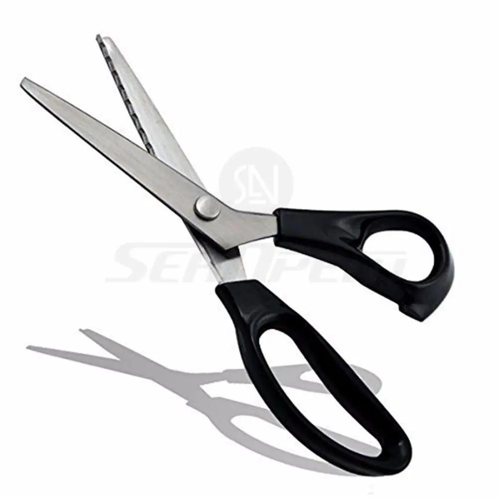 Price Xes Fabric Pinking Shears - Serrated Scalloped Stainless Steel for Sewing & Crafts, 23.5cm - view 4