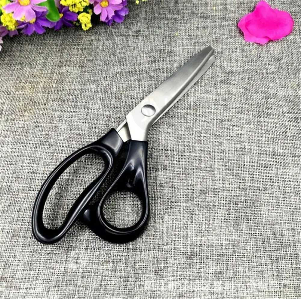 Price Xes Fabric Pinking Shears - Serrated Scalloped Stainless Steel for Sewing & Crafts, 23.5cm - view 5