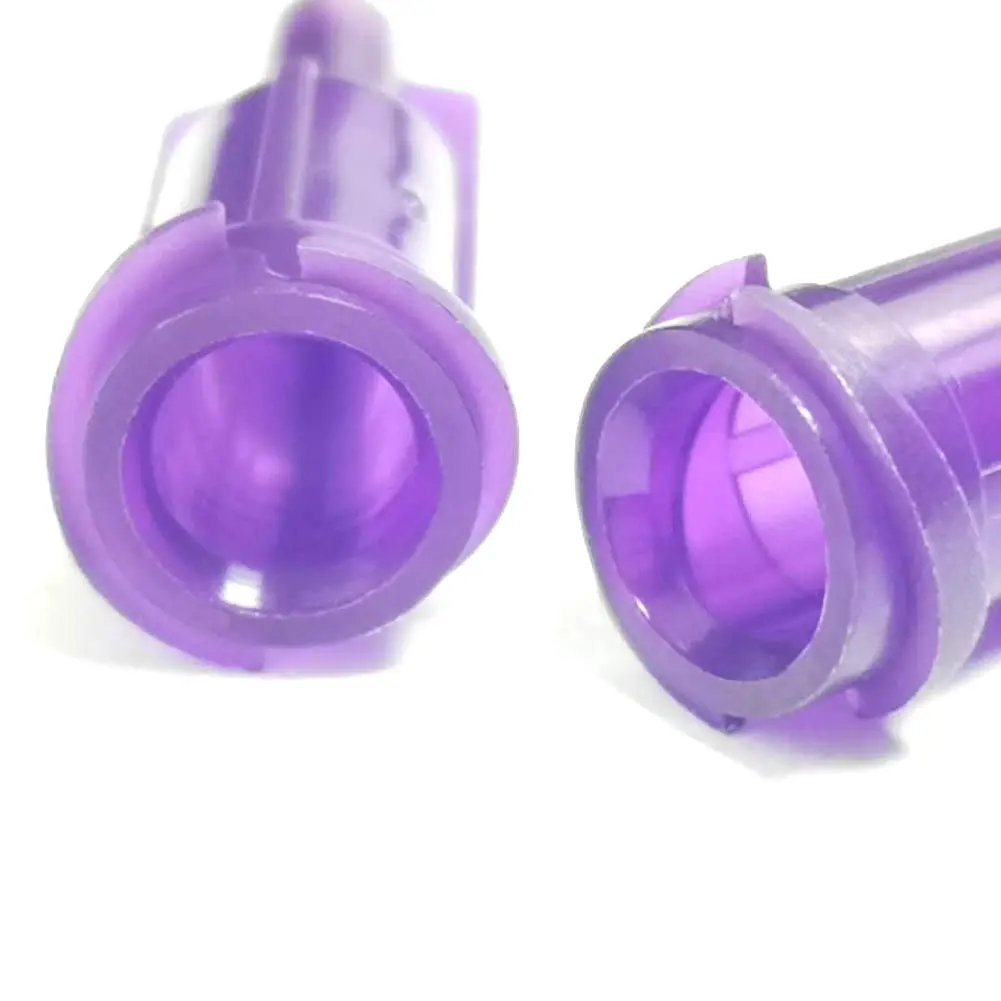 SANANTS 21 Gauge 1" Blunt Tip Dispensing Needles, Purple 50 PCS | Luer Lock Industrial Applicator - view 2