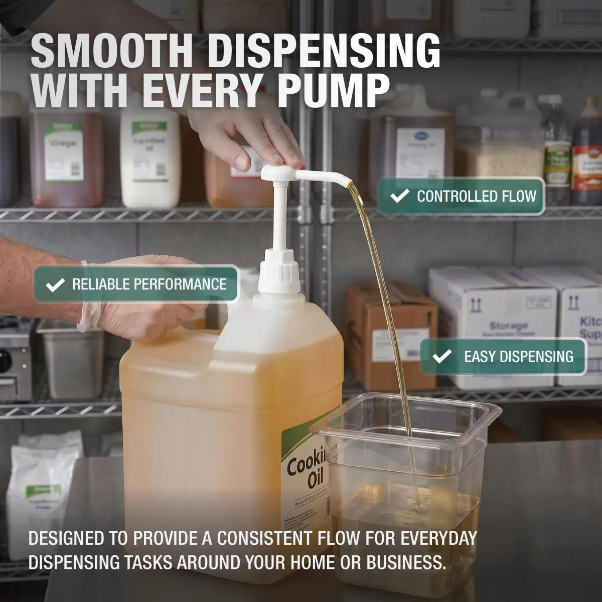 PERMINKS 5 Gallon Pump Dispenser - 3 Pack | Dispenses Liquids from Buckets, Jugs, Bottles - view 8
