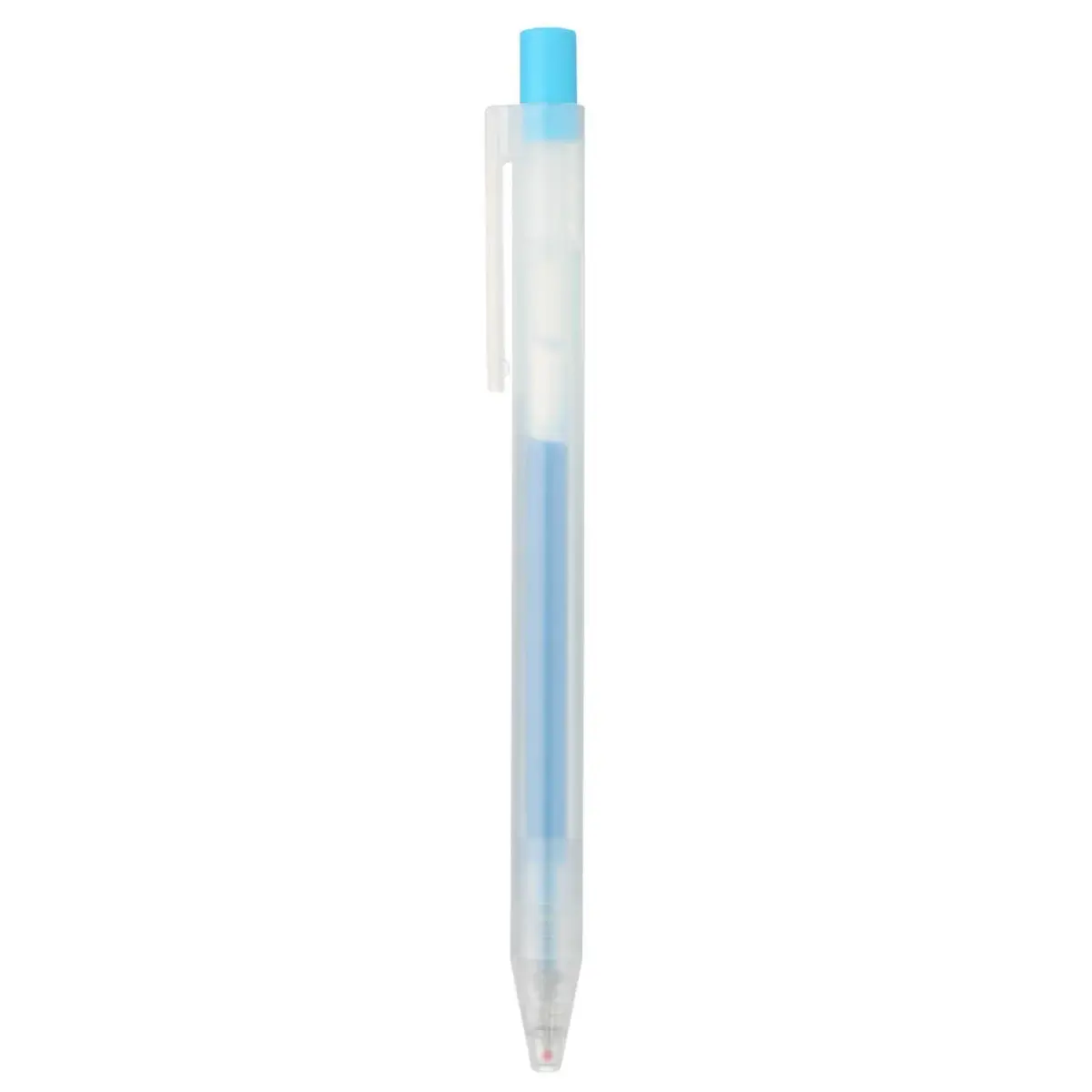 MUJI Sarasara Gel Ink Retractable Pen 0.5mm Water Blue | Smooth Ink Flow Writing Instrument - main product image