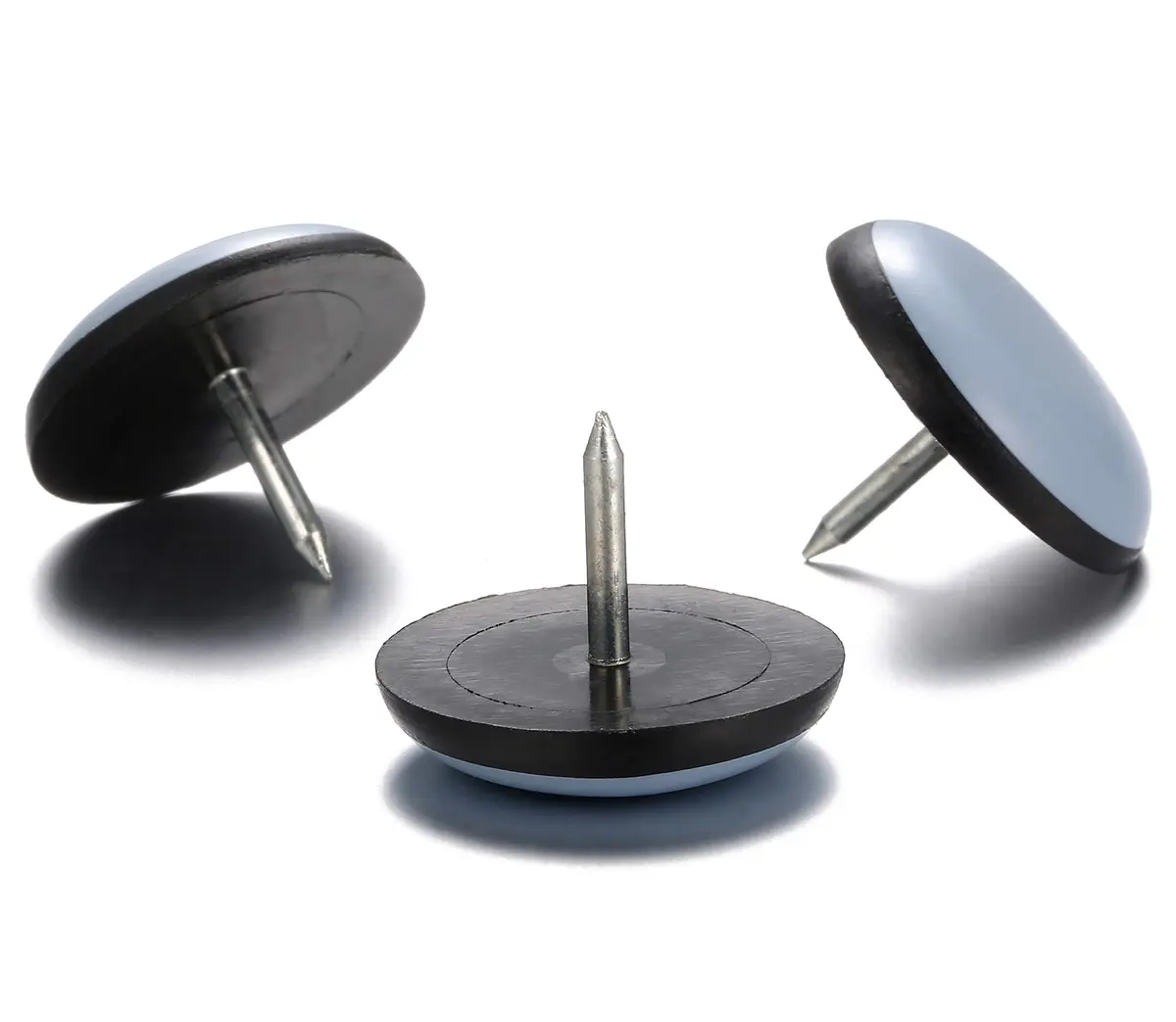 Furnigear 3/4" Nail-On Furniture Sliders (24 Pack) | Heavy Duty PTFE Carpet Glides for Easy Moving - view 3