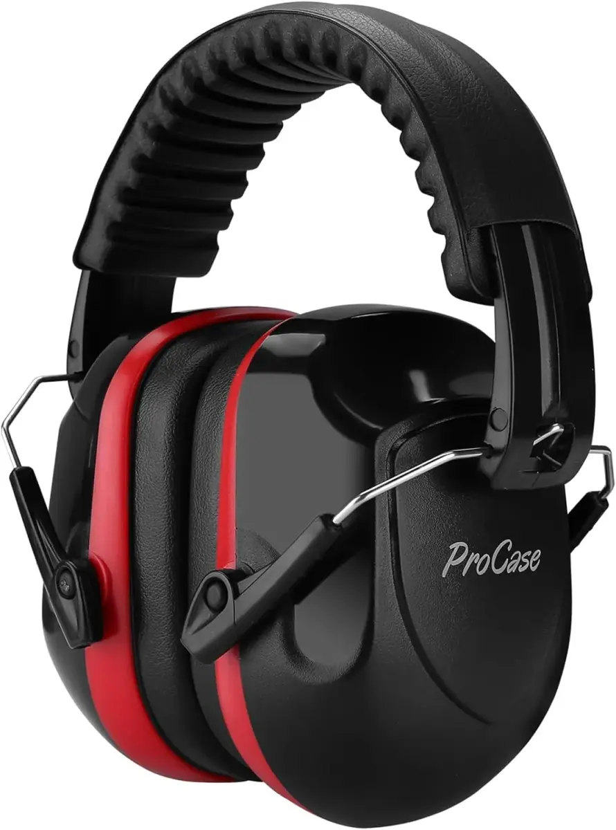 ProCase Professional Safety Ear Muffs NRR 28dB | Adjustable Noise Reduction Earmuffs for Adults & Kids, Shooting, Construction, Lawn Mowing, Studying, Autism Sensory Needs - main product image
