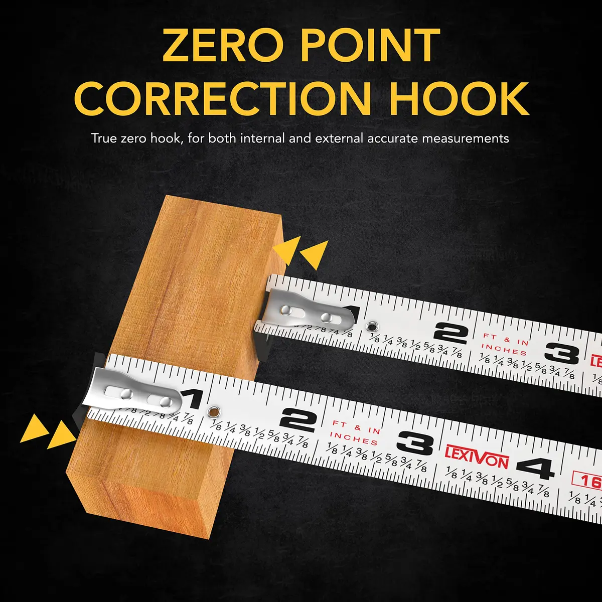 LEXIVON 2 in 1 Digital Laser Tape Measure 130ft (40m) | AutoLock & Backlit LCD - view 7