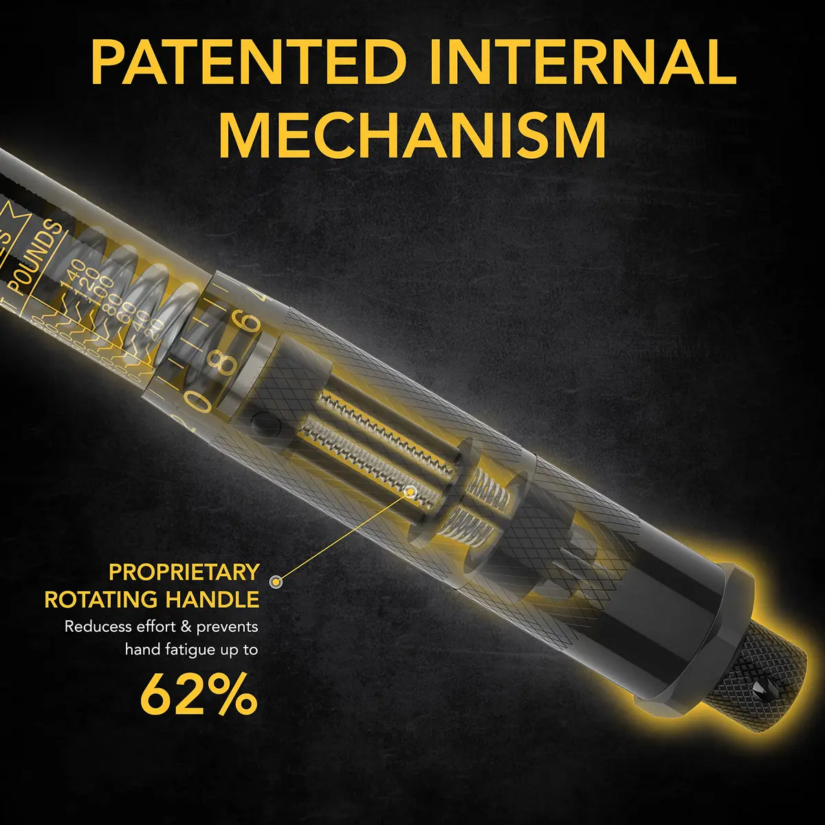 LEXIVON 1/2-Inch Drive Click Torque Wrench 13.6~203.5 Nm (18.38 inch) | Precision Calibrated for Automotive Use - view 4