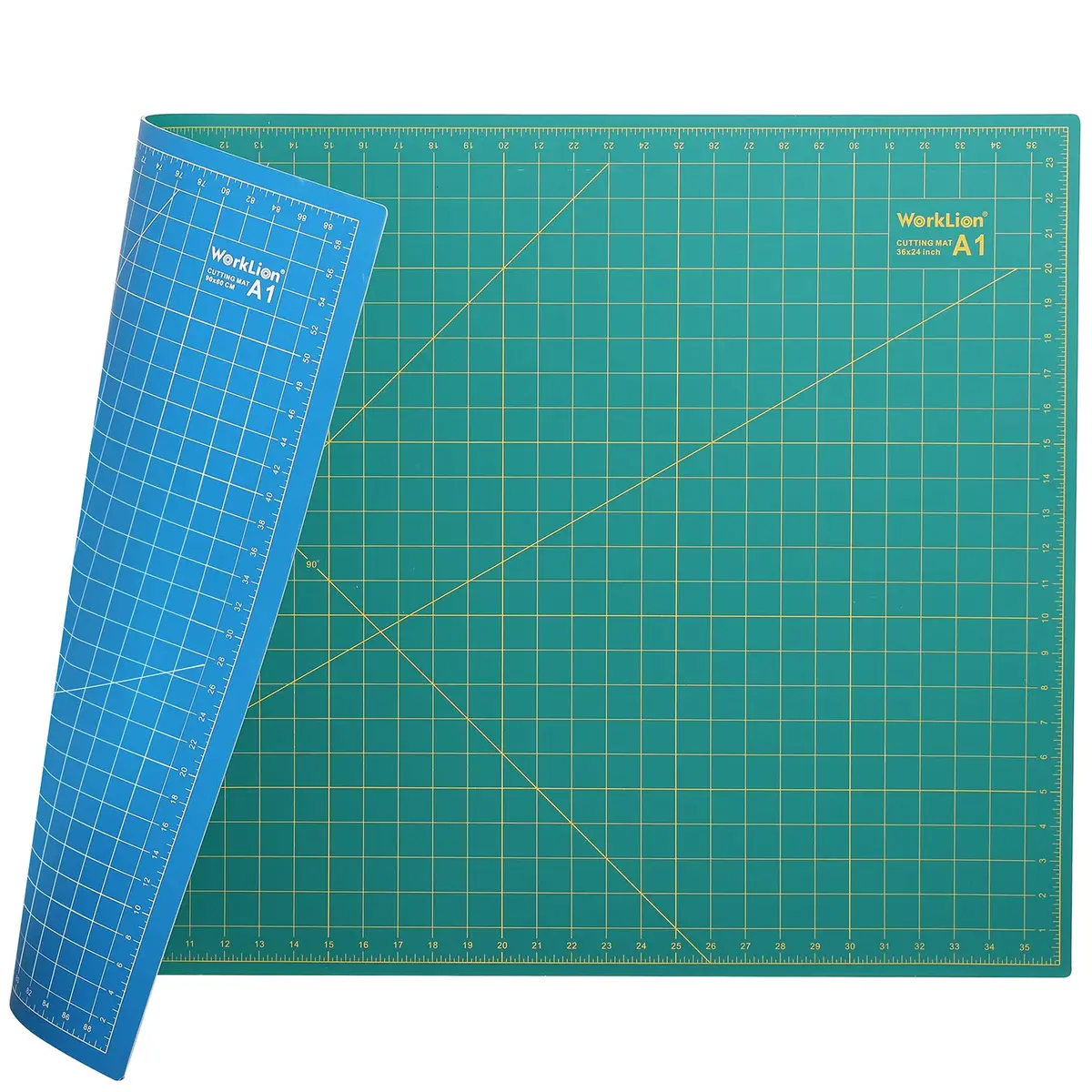 WORKLION 24" x 36" Self Healing PVC Cutting Mat, Double Sided, Gridded for Sewing & Crafting (93.5 x 63cm) - main product image