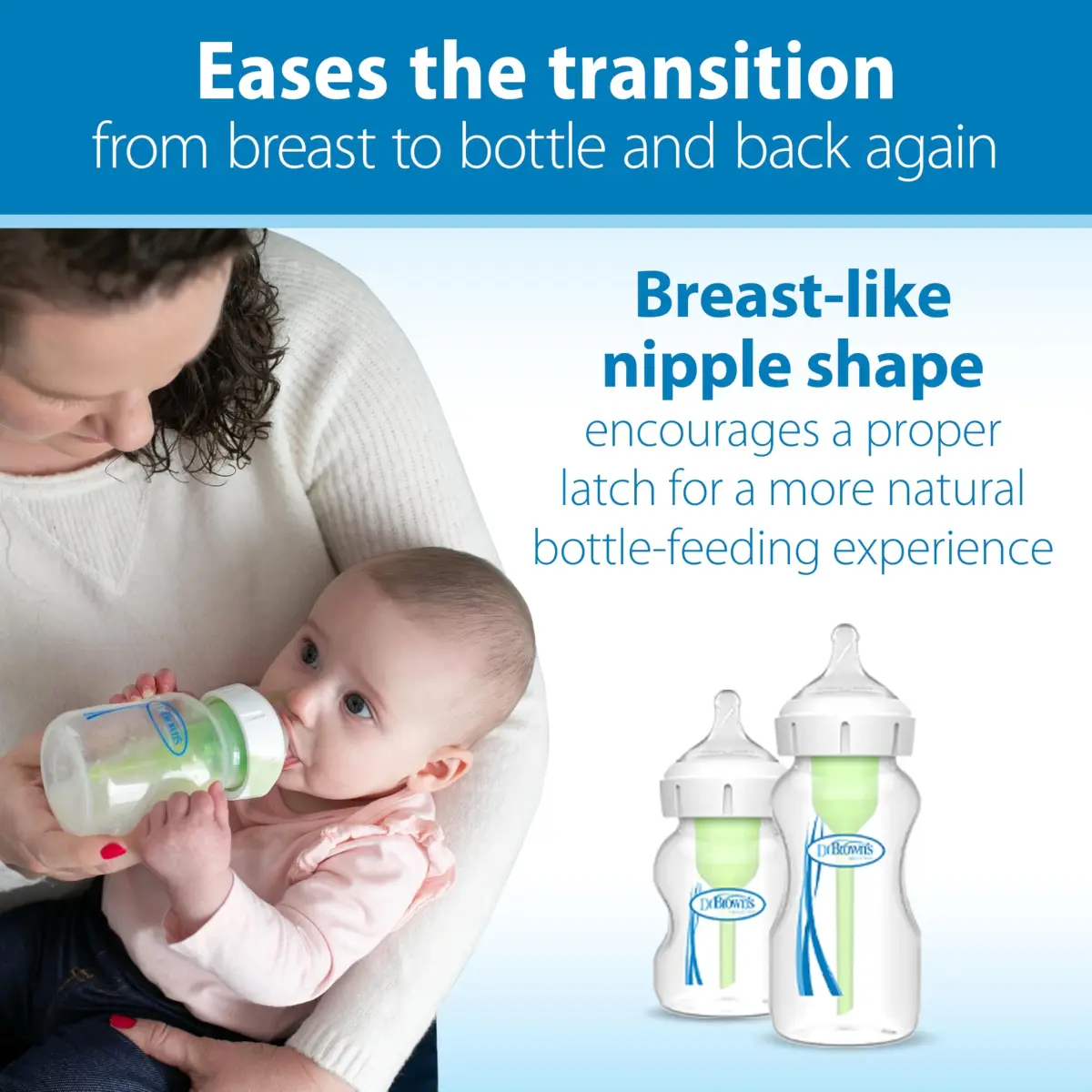 Dr. Brown's Wide-Neck Level 3 Nipple 6m+ 6-Pack | Medium-Fast Flow Silicone for Natural Latch - view 3