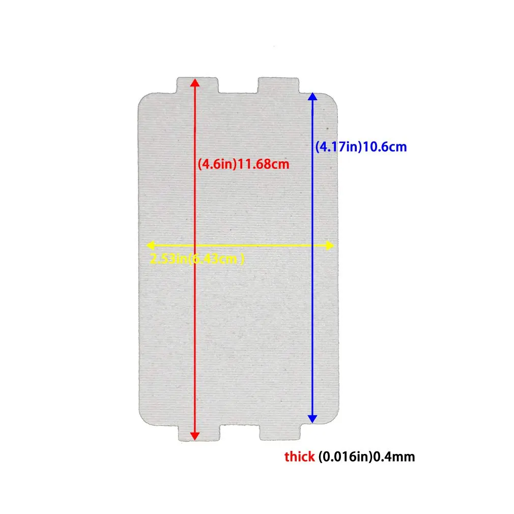 METER STAR Microwave Oven mica Sheet 4.17in x 2.53in | Heat Insulation Part for MM721NH1-PW - view 2