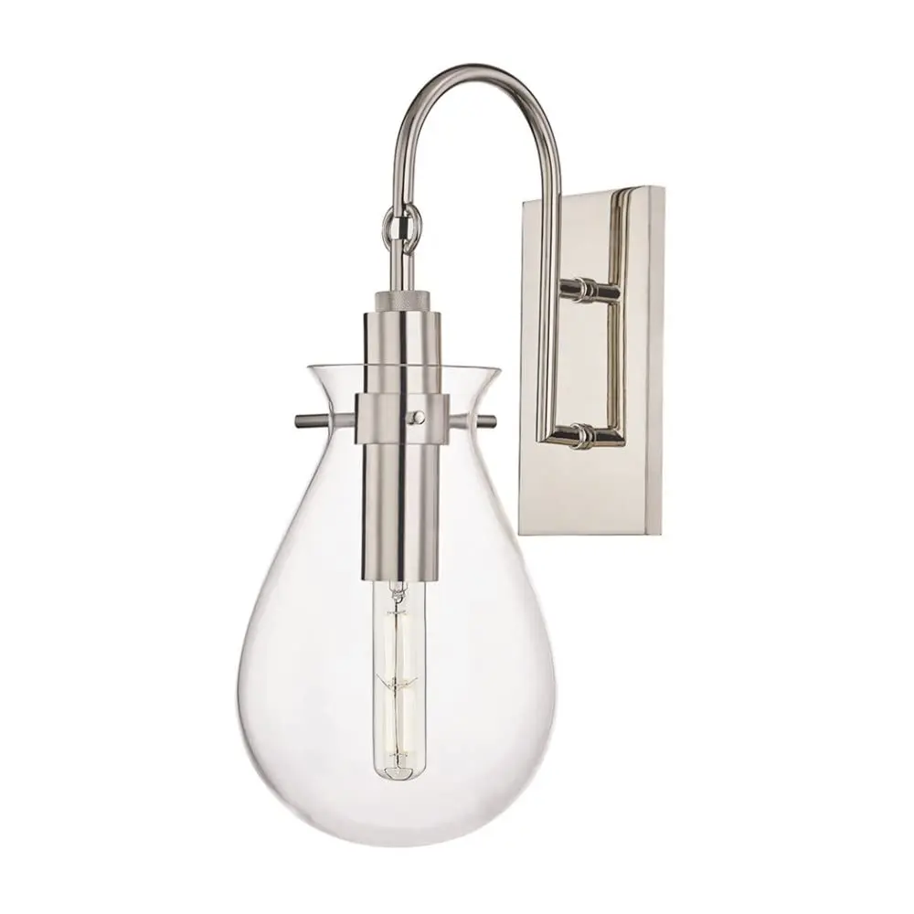 Hudson Valley Lighting Ivy 1-Light Wall Sconce | Aged Brass Finish | Damp-Rated for Bathroom Use - view 4