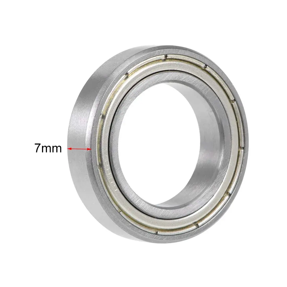 uxcell 6804ZZ Deep Groove Ball Bearing 20x32x7mm Double Shielded Chrome Steel Bearings (1-Pack) - view 3
