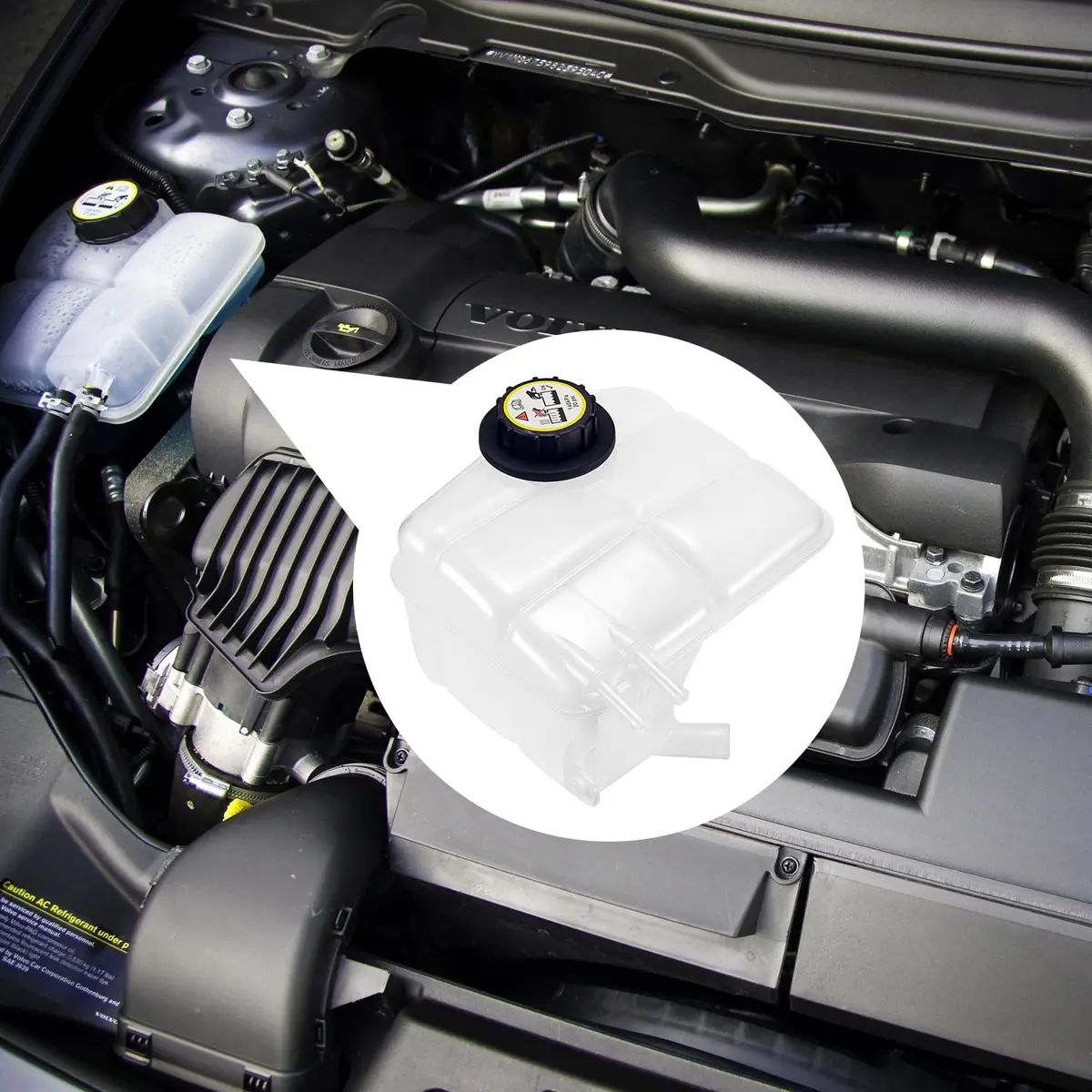 KARPAL Radiator Coolant Recovery Expansion Reservoir Tank 30776151 Plastic 0.68 kg (1.5 lb) | Direct Fit for Volvo Cars - view 6