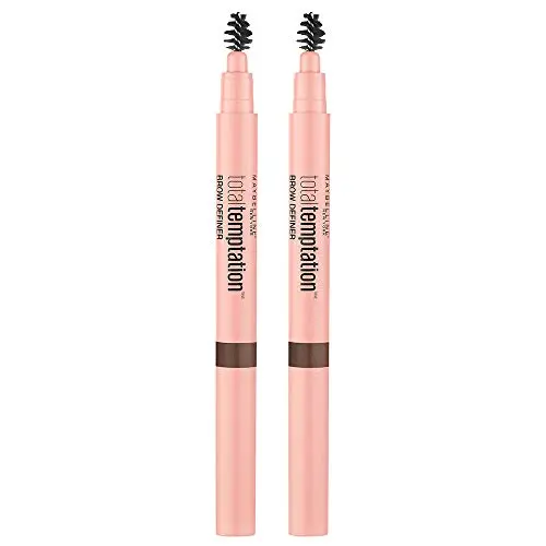 Maybelline Total Temptation Eyebrow Definer Pencil, Medium Brown, 2 Count | Defines & Shapes Brows Naturally - view 2