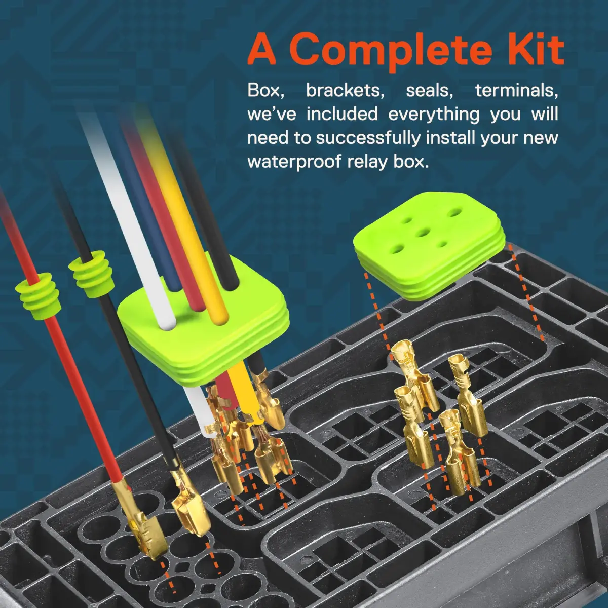 True MODS 12V Automotive Waterproof Fuse Relay Box with 6 Relays & 10 Fuses | IP65 Rated for Off-Road & Marine Use - view 5