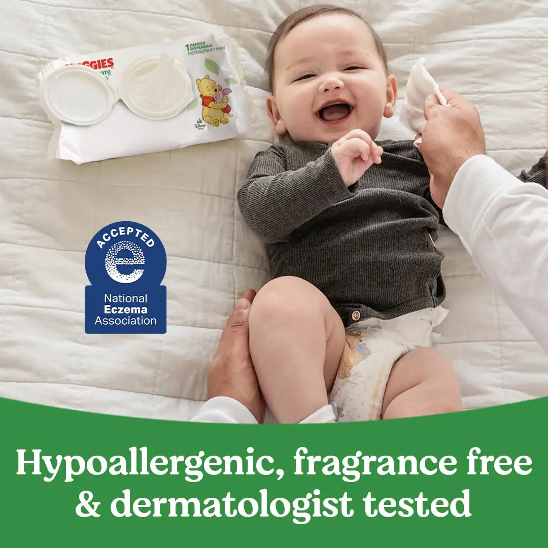 Huggies Natural Care Sensitive Baby Wipes Unscented 352 Wipes | Hypoallergenic, pH Balanced, Plant-Based - view 4