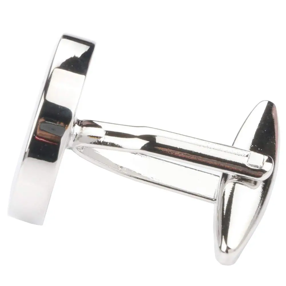 Dannyshi Classic Stainless Steel Initial Cufflinks 17mm | Monogram Letter A-Z for Men - view 5