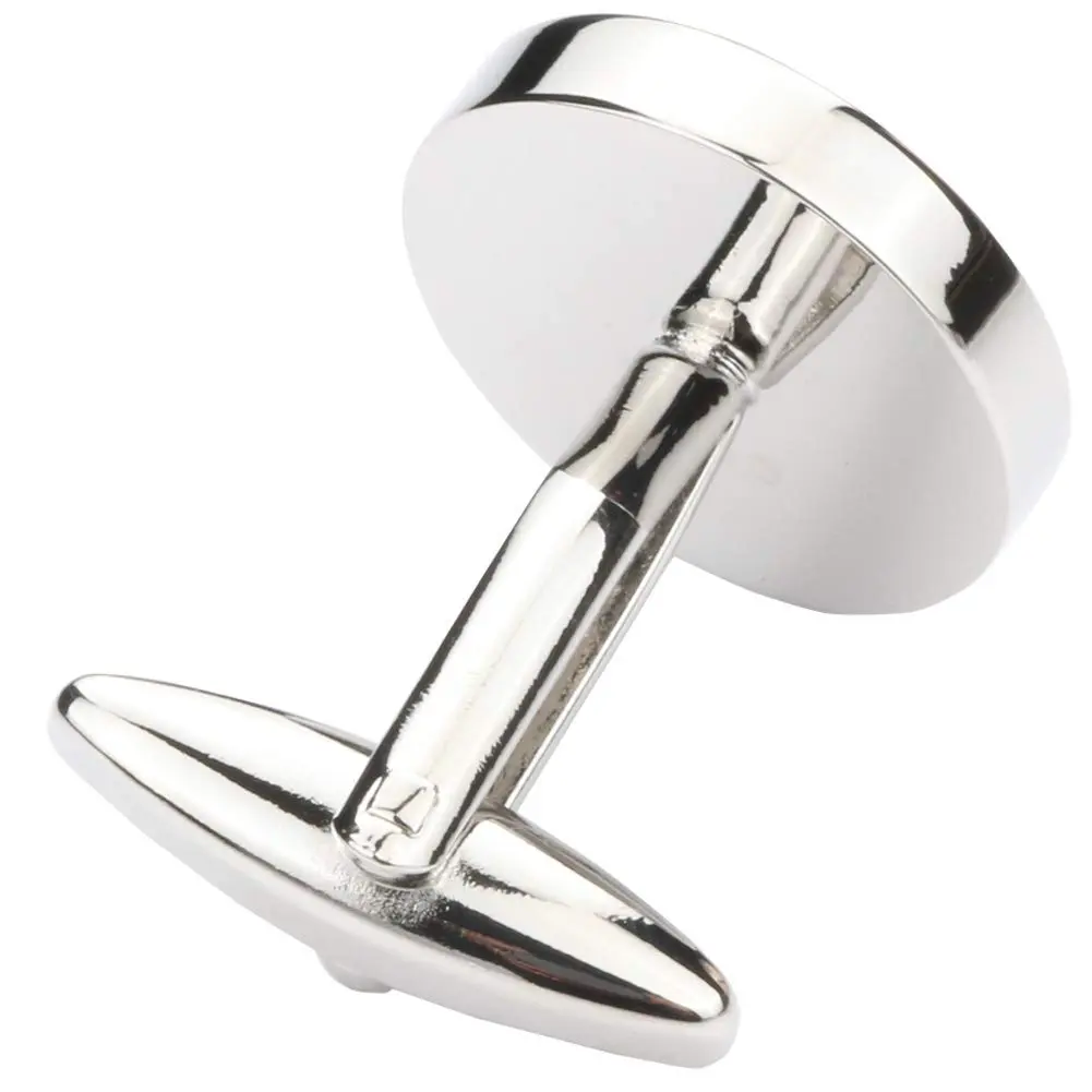 Dannyshi Classic Stainless Steel Initial Cufflinks 17mm | Monogram Letter A-Z for Men - view 6
