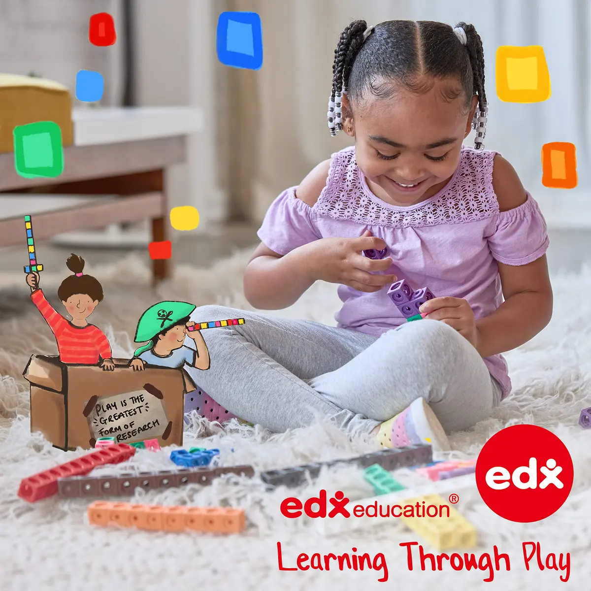 Edx Education Pattern Blocks - Mini Jar Set of 120 | Develop Geometry, Fractions & Measurement Skills - view 7