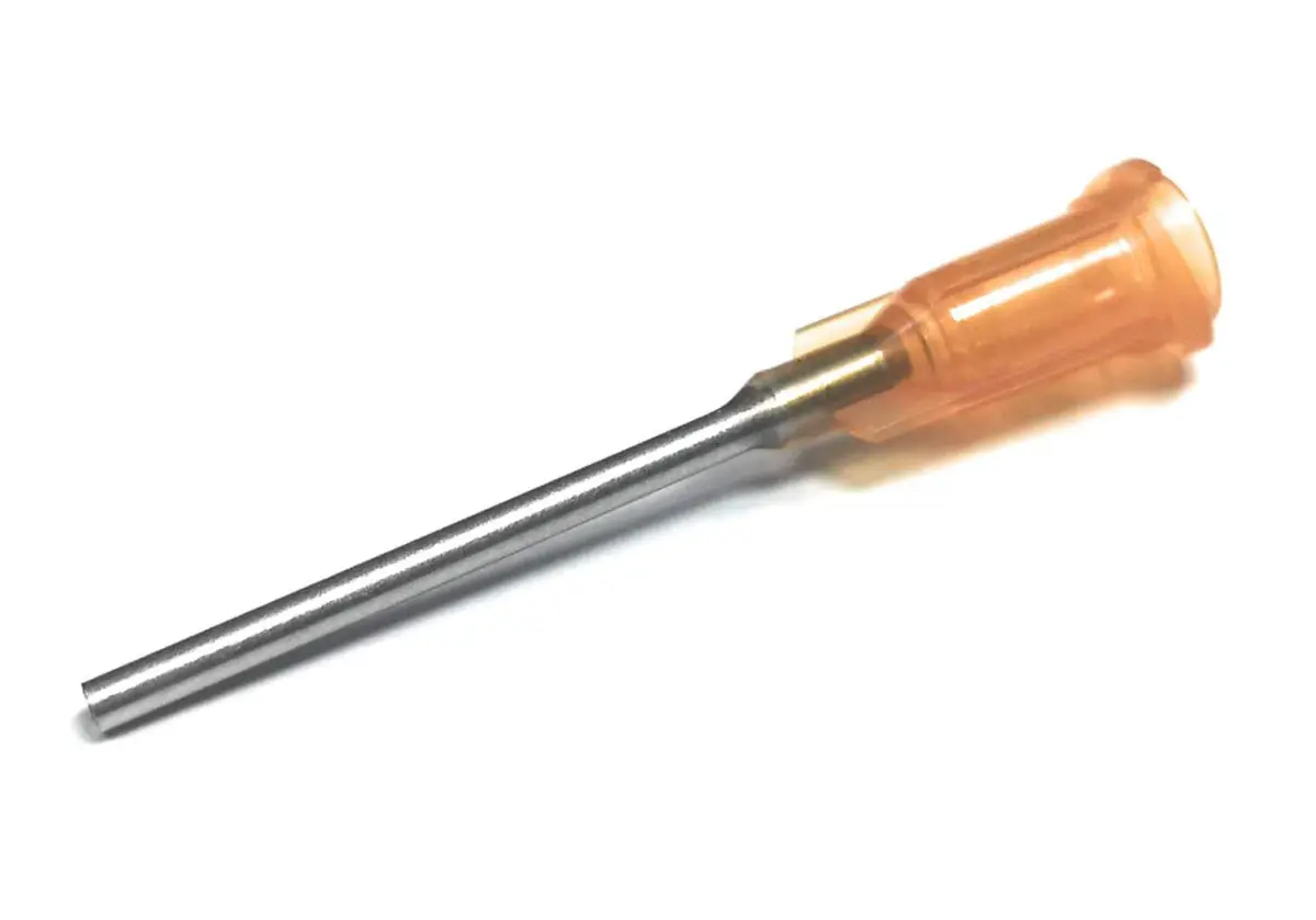 SANANTS 15 Gauge 1in Blunt Tip Dispensing Syringe Needles Amber 50 PCS | Precision Applicator for Lab & Crafts - main product image