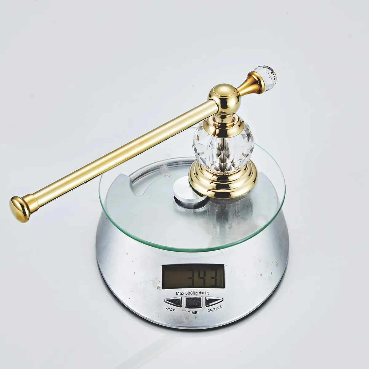 BATHSIR Crystal Toilet Paper Holder Gold Toilet Roll Holder Modern Bathroom Accessories Zinc Alloy Tissue Hanger Wall Mounted | Contemporary Style - view 9