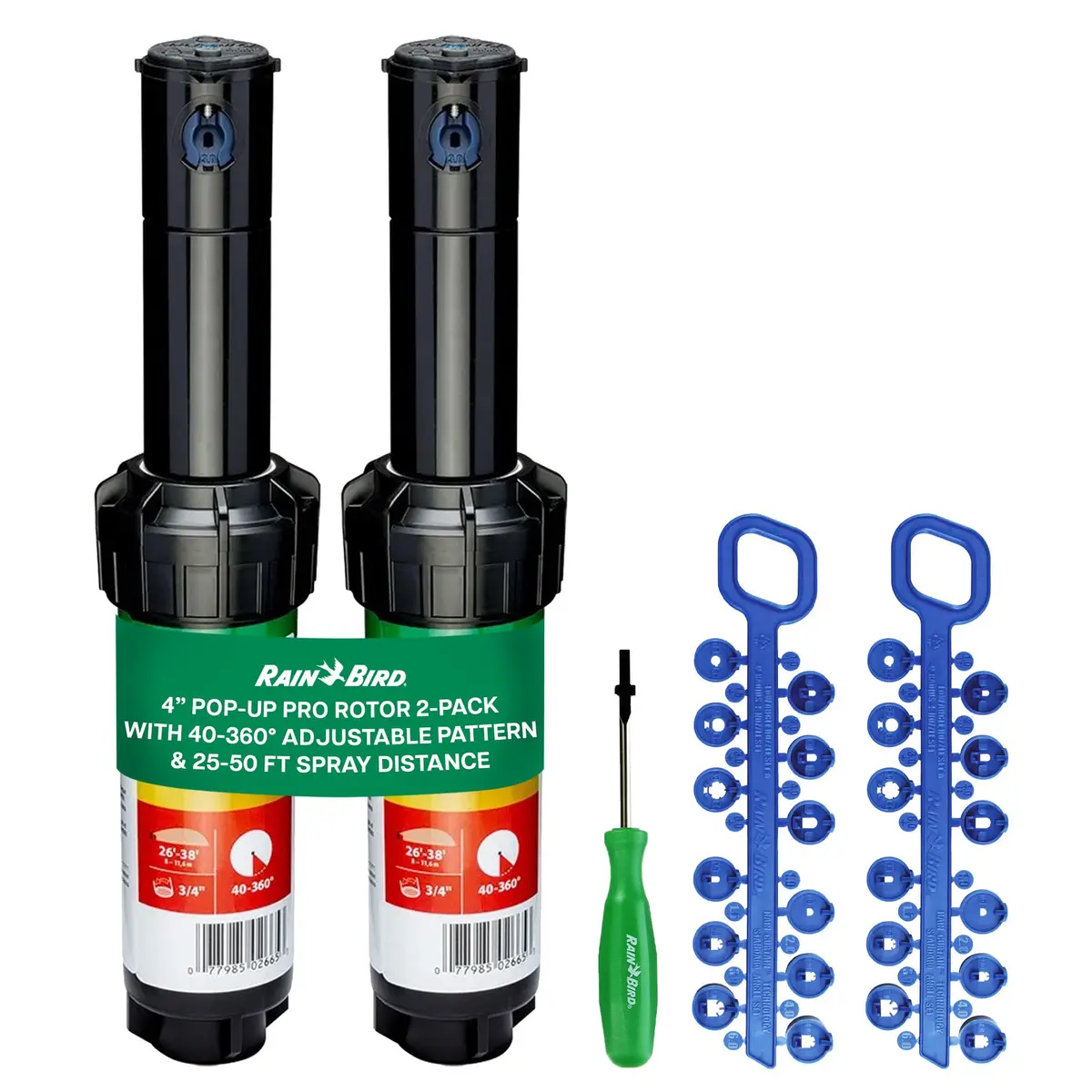 Rain Bird 5000 Rotor with Nozzle Tree 10 Pack | Adjustable, Durable, Professional Irrigation System - main product image