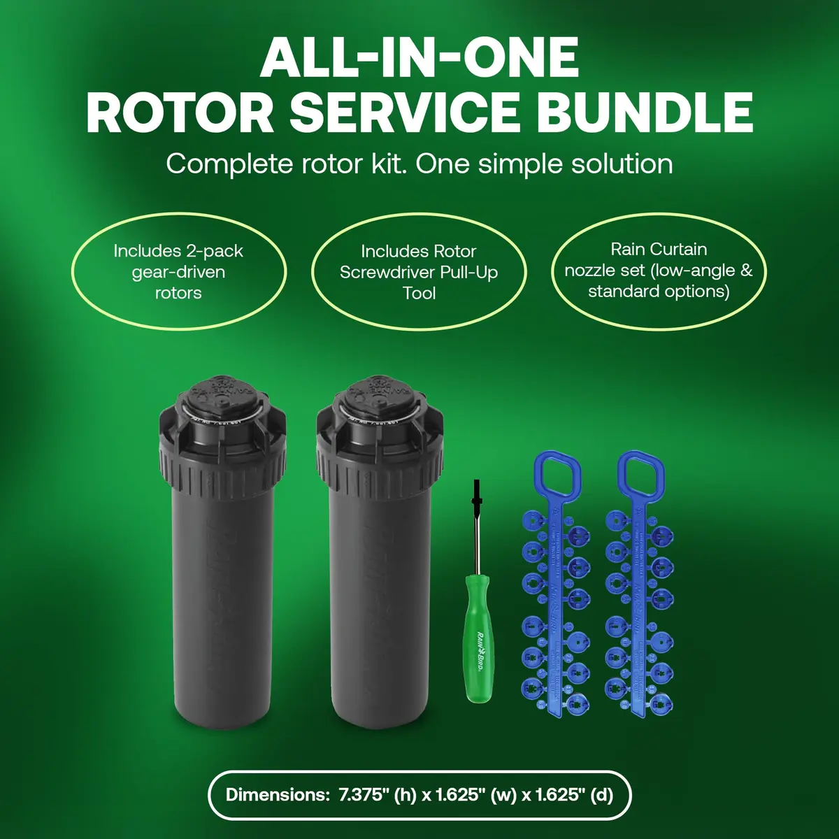 Rain Bird 5000 Rotor with Nozzle Tree 10 Pack | Adjustable, Durable, Professional Irrigation System - view 5
