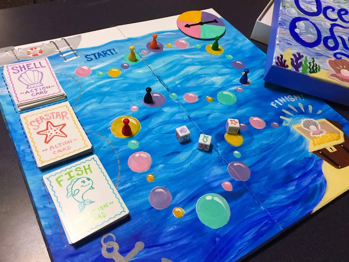 Apostrophe Games Create Your Own Board Game Kit, DIY Set with Blank Board & Game Pieces, 45.6cm x 45.5cm x 0.1cm | Educational & Non-Toxic - view 6