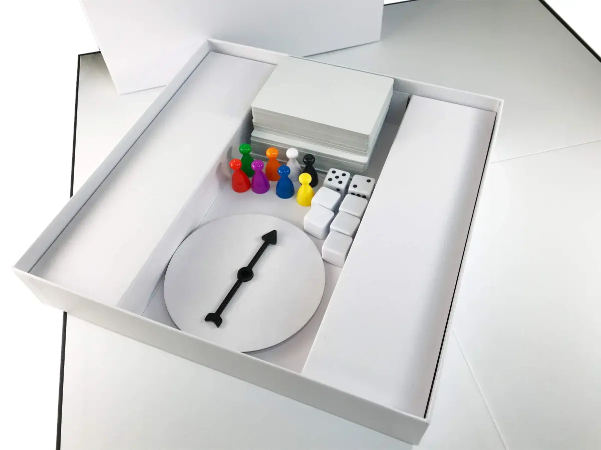 Apostrophe Games Create Your Own Board Game Kit, DIY Set with Blank Board & Game Pieces, 45.6cm x 45.5cm x 0.1cm | Educational & Non-Toxic - view 4