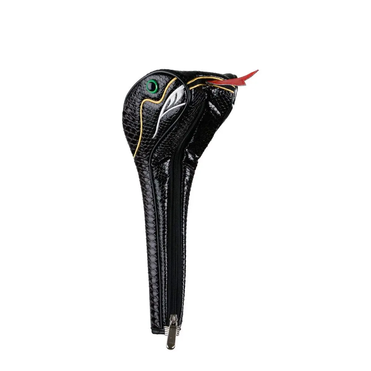 Sahara Black Snake Driver Headcover for Golf Clubs | Fits 460cc Drivers with Zippered Closure - main product image