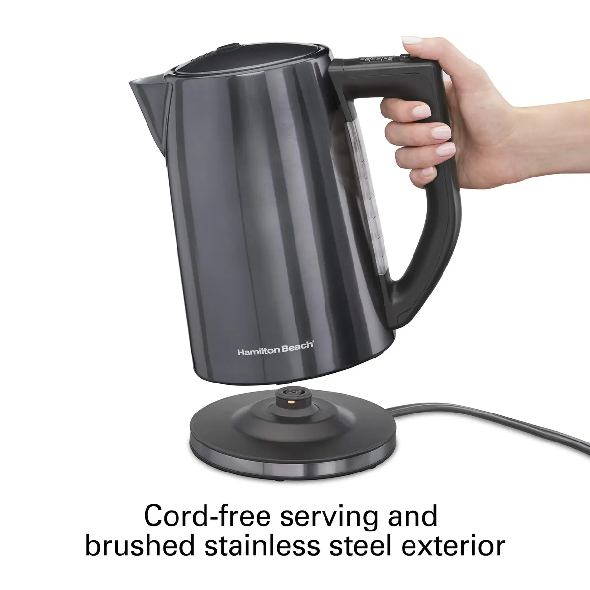 Hamilton Beach Temperature Control Electric Tea Kettle 1.7L | Precise Temp & Keep Warm - view 4