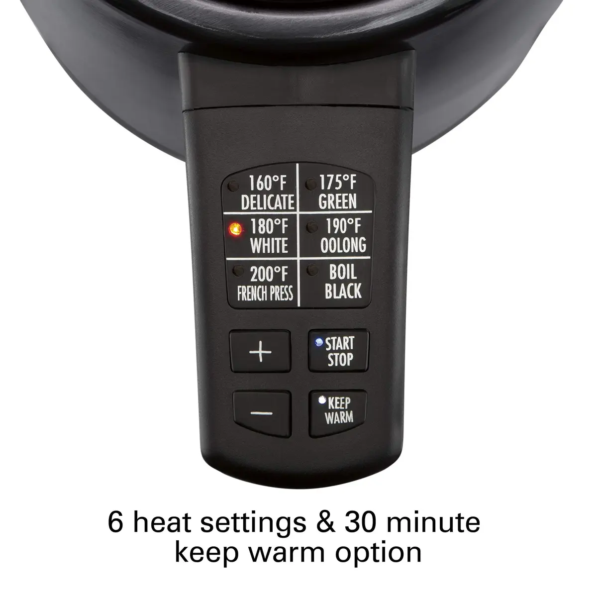 Hamilton Beach Temperature Control Electric Tea Kettle 1.7L | Precise Temp & Keep Warm - view 2