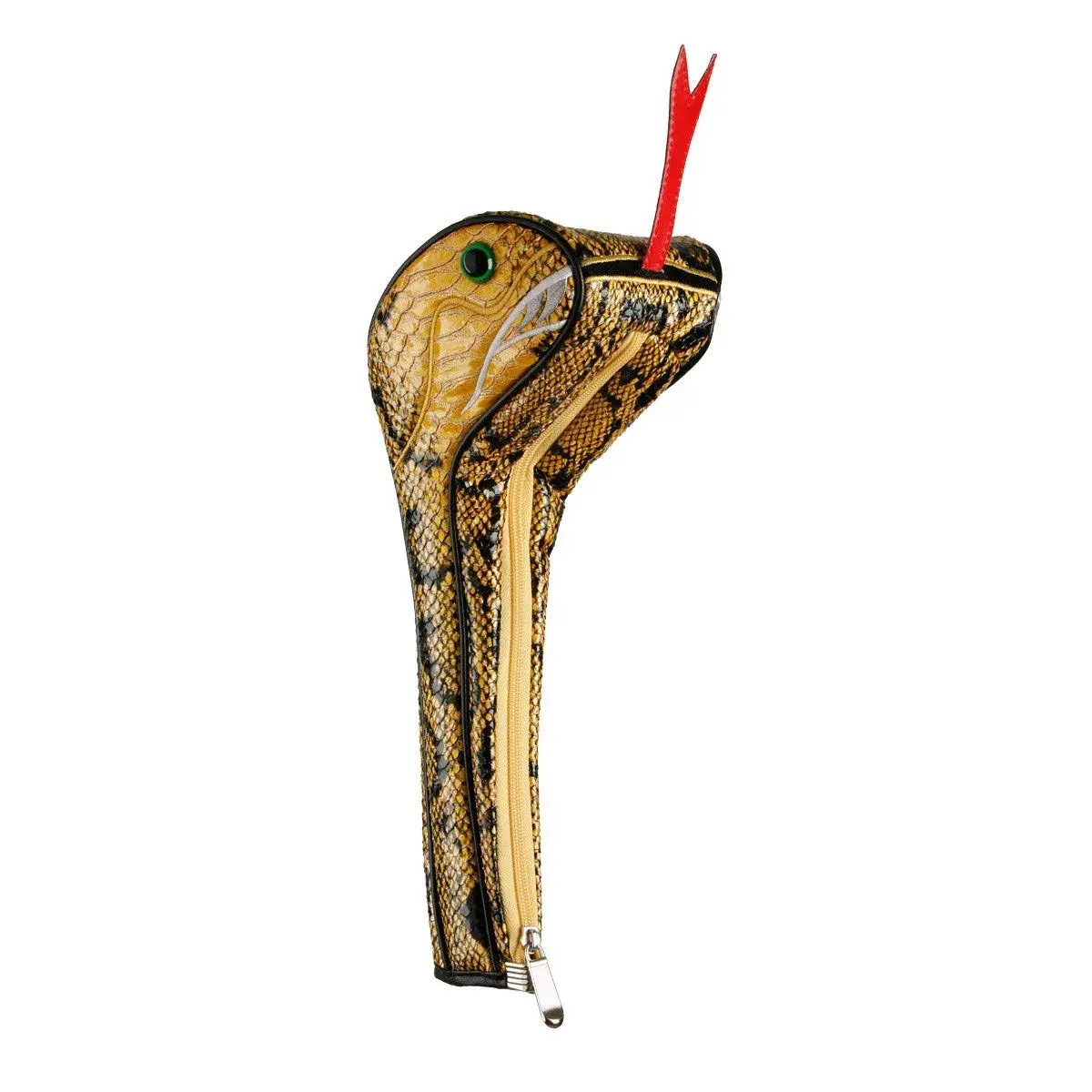 Sahara Yellow Snake Driver Headcover for Golf Clubs | Fits 460cc Drivers with Zippered Closure - main product image