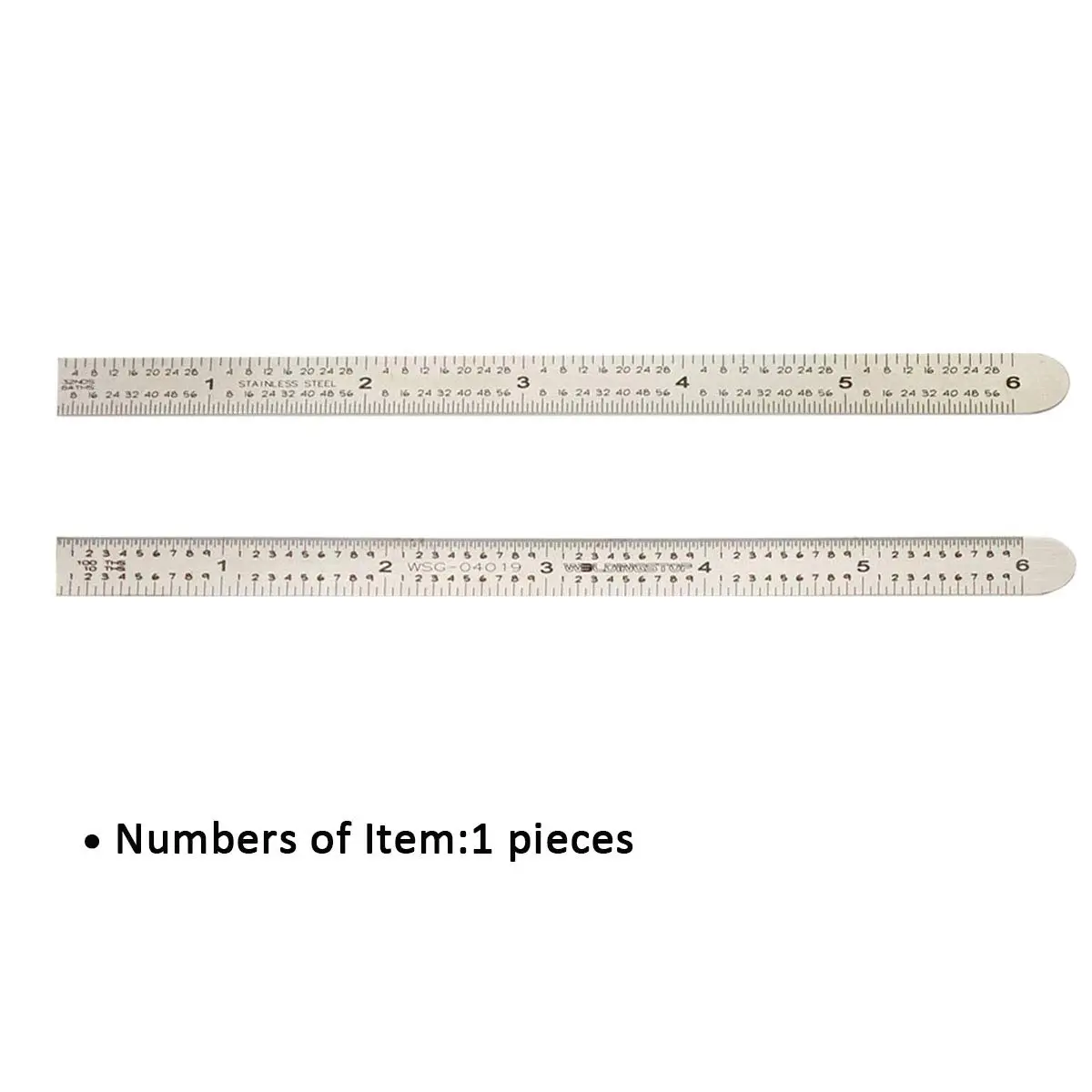 WeldingStop 6 inch (15 cm) Machinist Ruler | Flexible Stainless Steel Rule with 5R Graduations - view 6