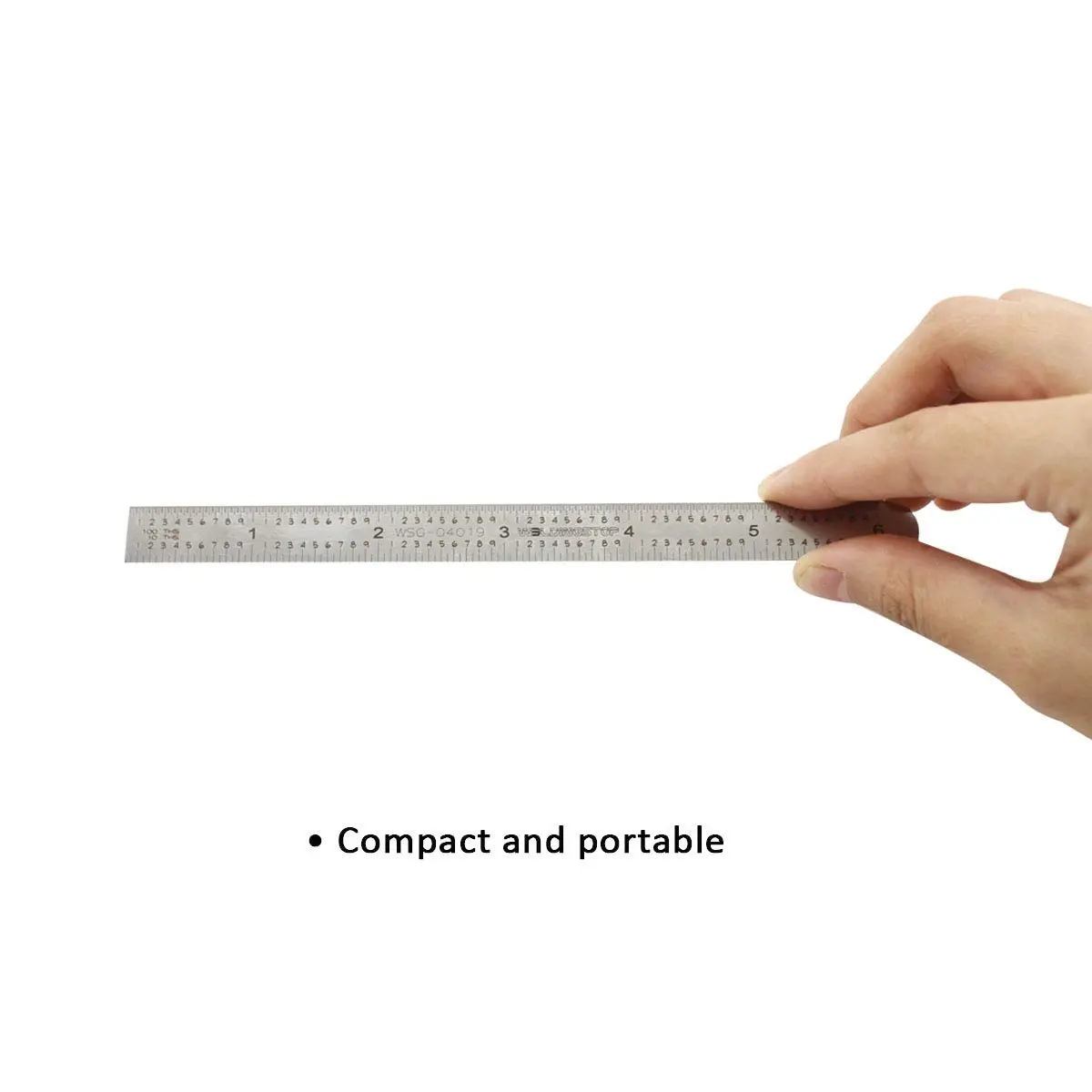 WeldingStop 6 inch (15 cm) Machinist Ruler | Flexible Stainless Steel Rule with 5R Graduations - view 4