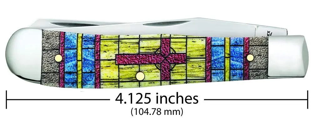 Case Pocket Knife Trapper 4 1/8 Inches | Stainless Steel Blade for Outdoors & Hunting - view 2