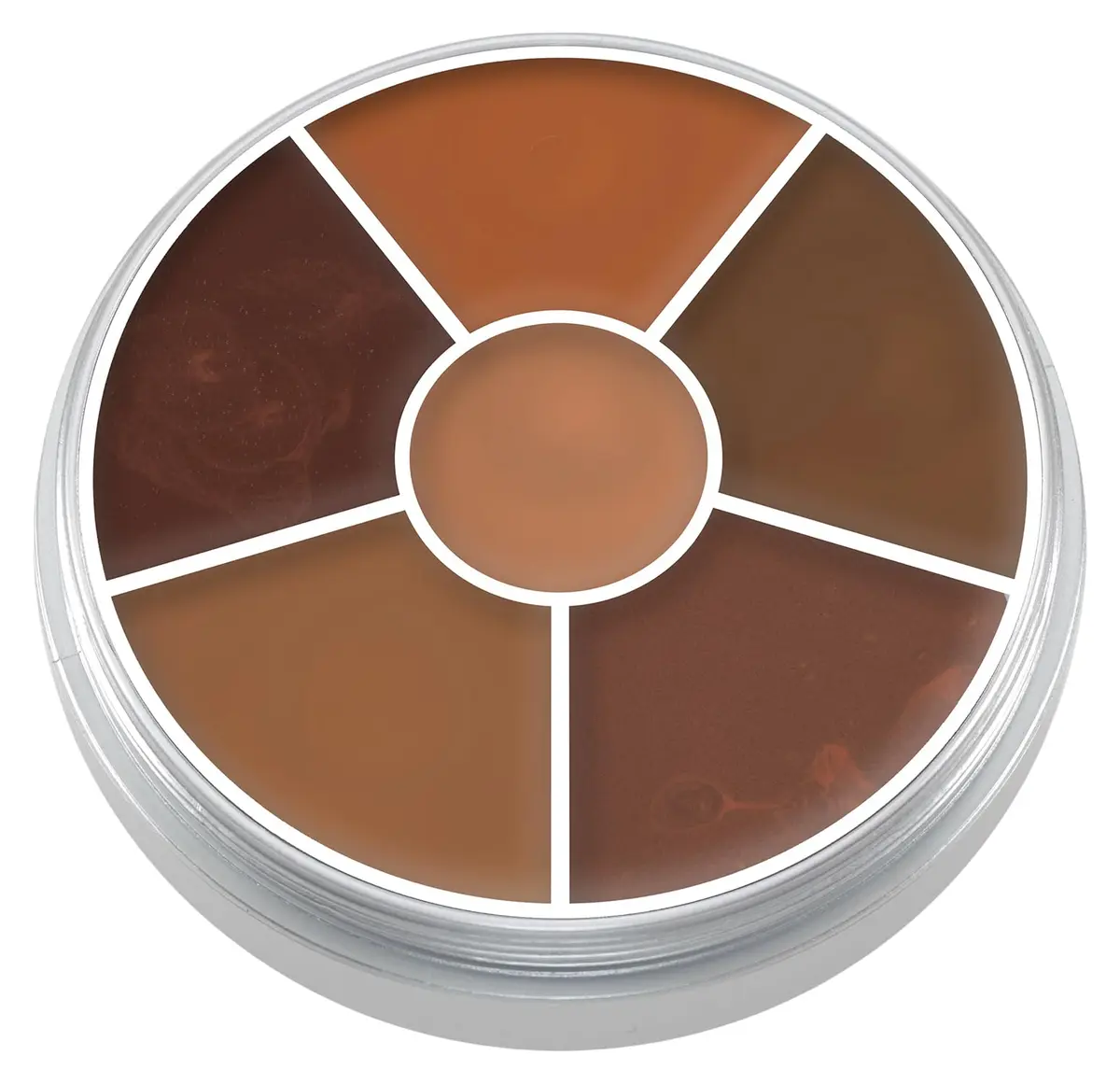 Kryolan Concealer Circle (Dark) 6-Color Cream Palette | Full Coverage, Vegan & Cruelty-Free - main product image