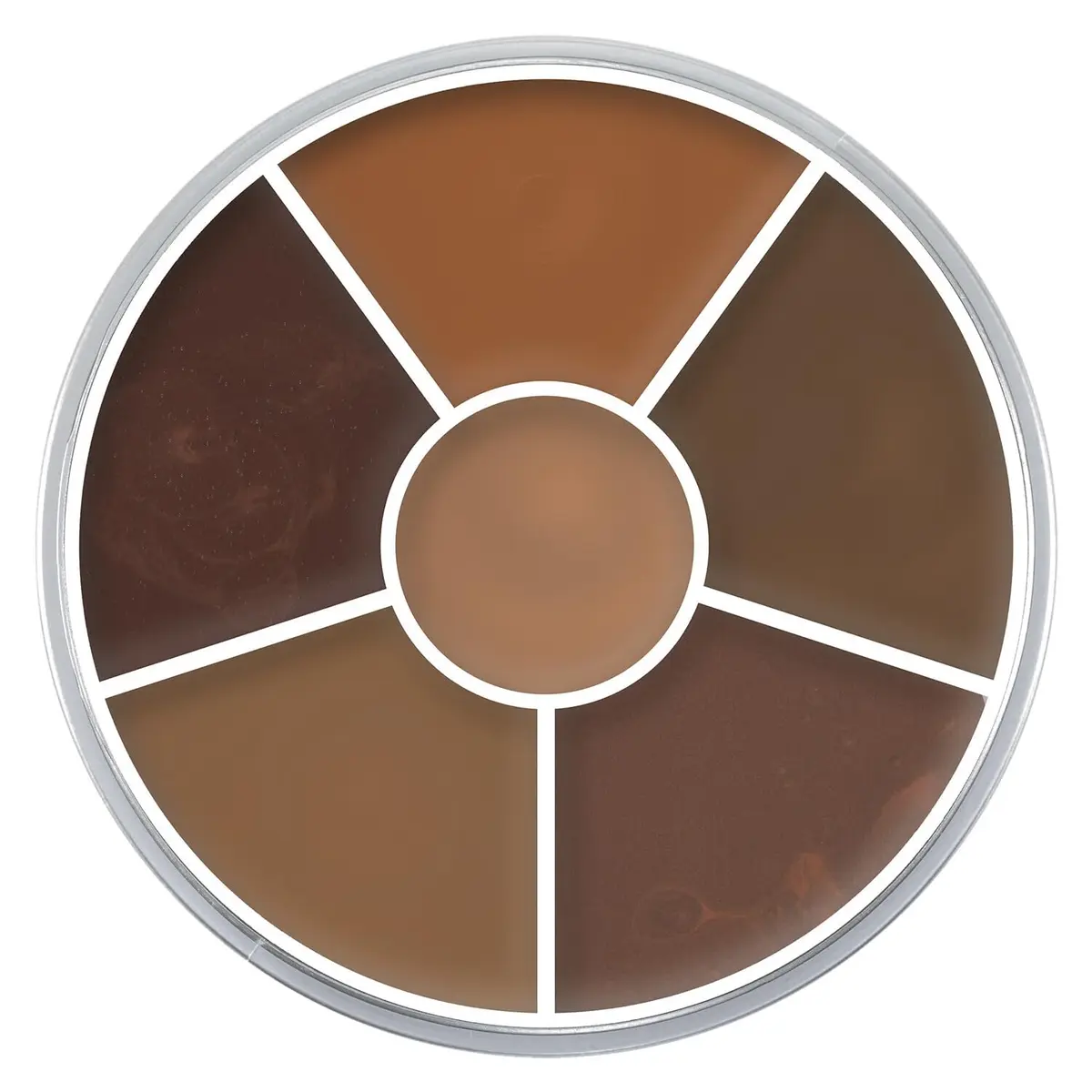 Kryolan Concealer Circle (Dark) 6-Color Cream Palette | Full Coverage, Vegan & Cruelty-Free - view 2