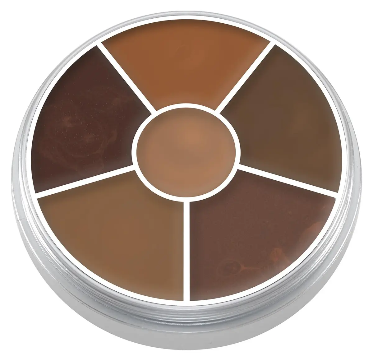 Kryolan Concealer Circle (Dark) 6-Color Cream Palette | Full Coverage, Vegan & Cruelty-Free - view 3
