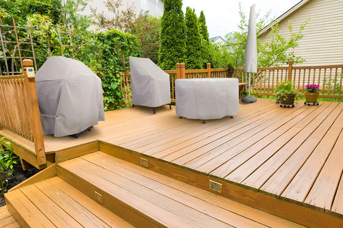 MODERN LEISURE Chalet Patio Chaise Lounge Outdoor Cover 65 x 28 x 29 inches | Water-Resistant - view 6