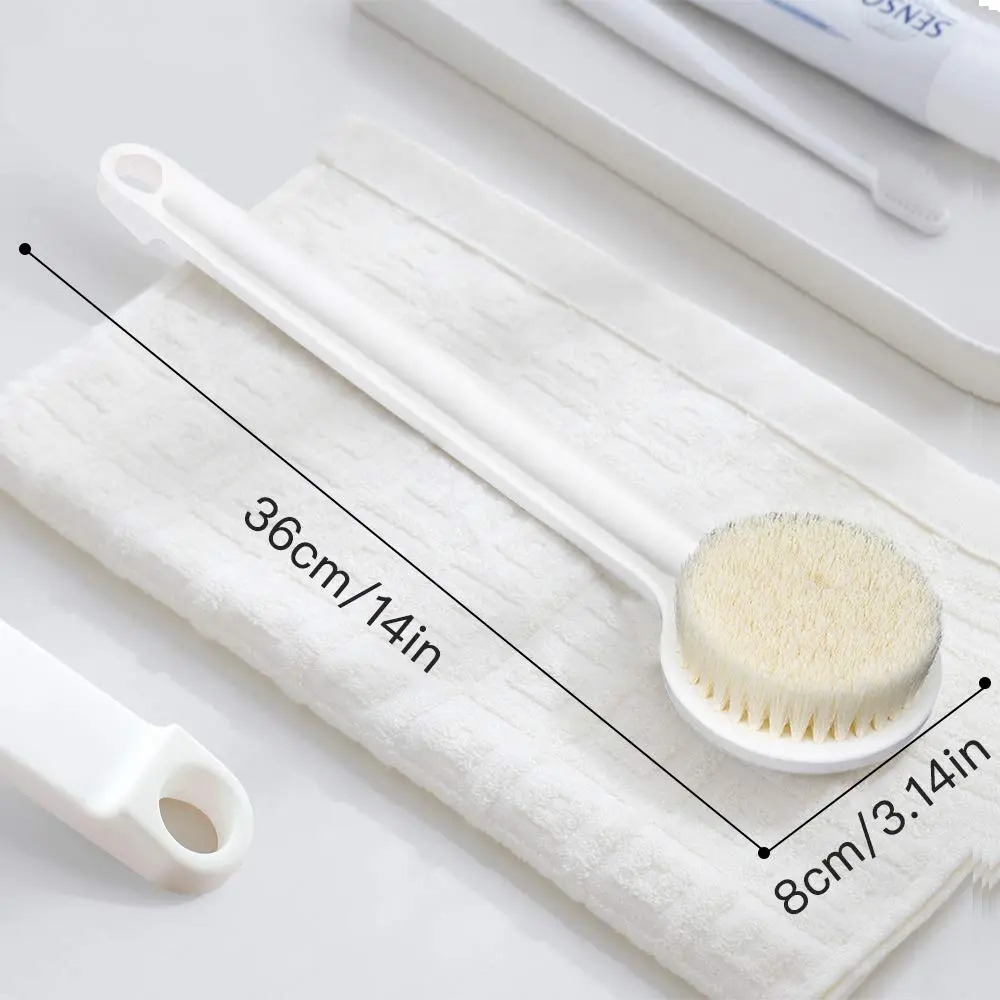 Ithyes Long Handle Body Brush with Nylon Bristles | 36cm (14.2 inches) - view 2