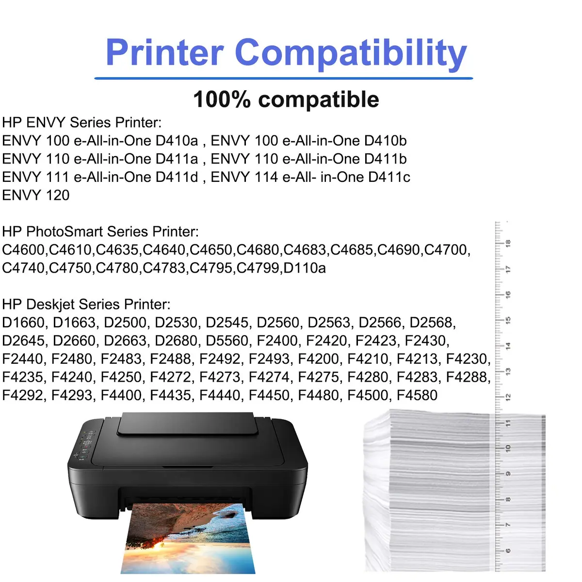 SuperInk Remanufactured Ink Cartridge for HP 60XL CC641WA CC644WA | Compatible for Deskjet & Envy Printers - view 2